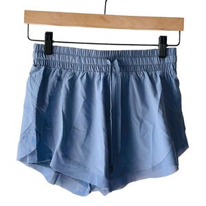 Halara Size XS Blue Drawstring Contrast Mesh Trim 2 In One Shorts - New